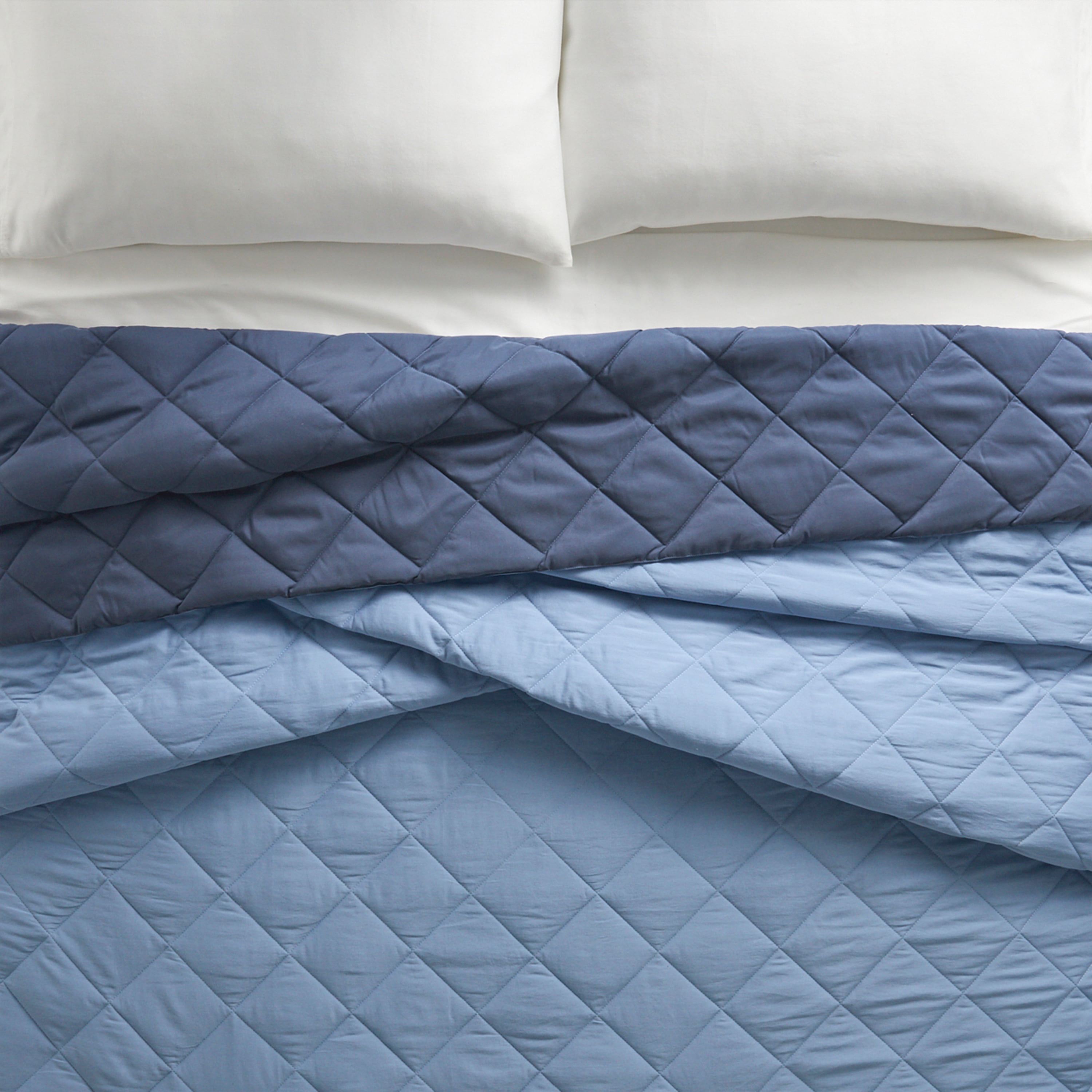 Better Homes & Gardens Down Alternative Comforter, Full/Queen - Blue, Reversible