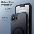 thumbnail image 6 of JETech Magnetic Case for iPhone 17e (2026) / iPhone 16e, Translucent Matte Back Cover (Black), 6 of 6