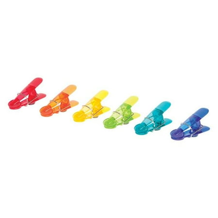 

Core Kitchen 6506042 Assorted Color Magnetic Bag Clips - 6 per Pack & Pack of 12