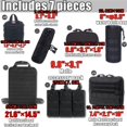 thumbnail image 1 of 1000D Multifunction 55*37CM 4/6/7/8PCS In 1 Car Back Seat Tactical Hanging Storage Organizer MOLLE 7PCSset, 1 of 6