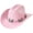 light pink, variant on Vjnyvs Western Cowboy Hat for Men Women Wide Brim Felt Fedora Cowboy Hats with Rhinestone Cowboy Party Decorations