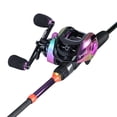 thumbnail image 3 of Sougayilang Colorful Carbon Fiber 5.9ft Baitcasting Fishing Rod & Reel Combo, 3 of 7