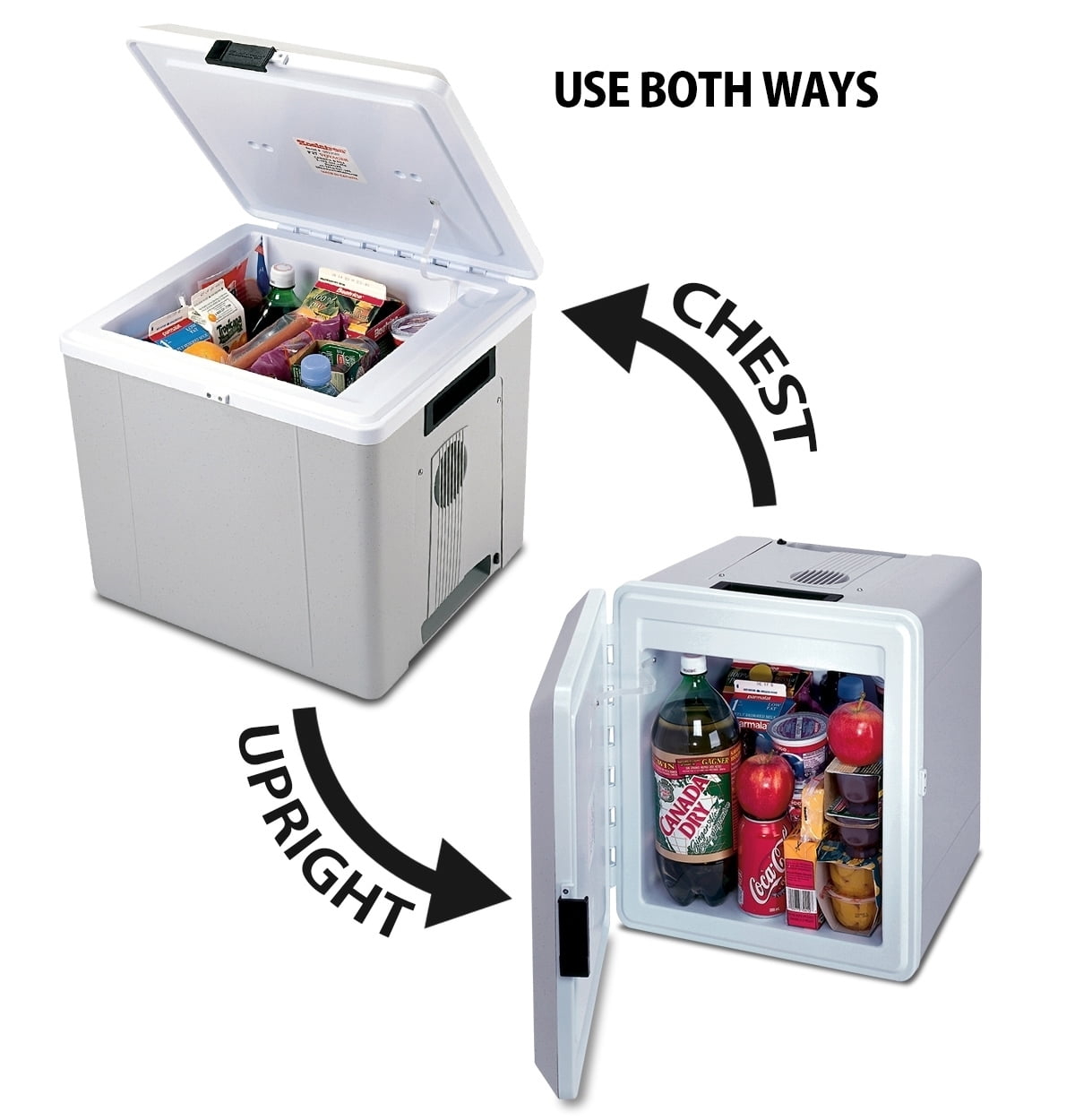 Koolatron 12V Electric Cooler/Warmer 27L (29 qt), Two-Way Design, Gray