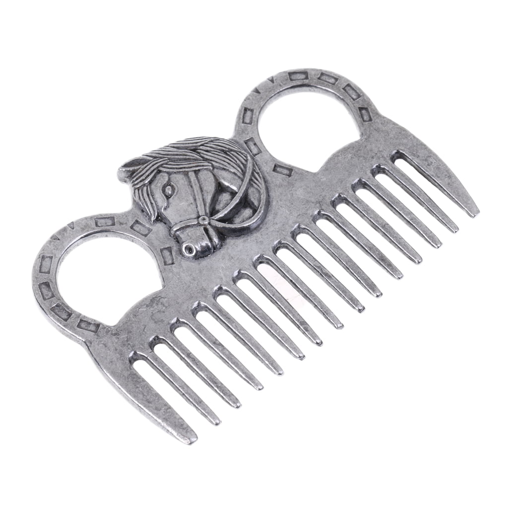 Durable Polished Pony Horse Grooming Comb Tool Currycomb Accessories 