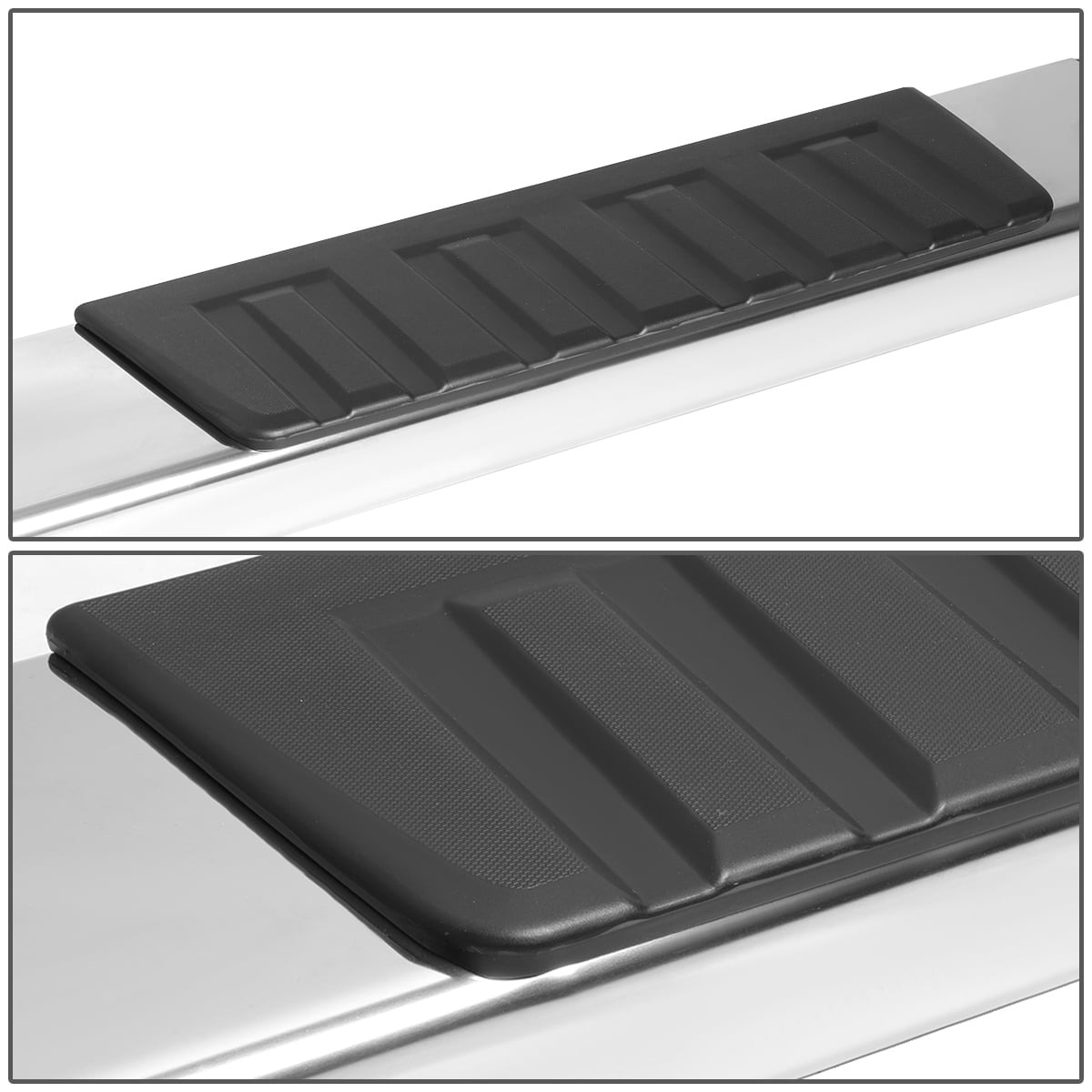DNA Motoring For 07-19 Silverado Sierra Crew Cab Chrome 6" Side Step Nerf Bar Running Board