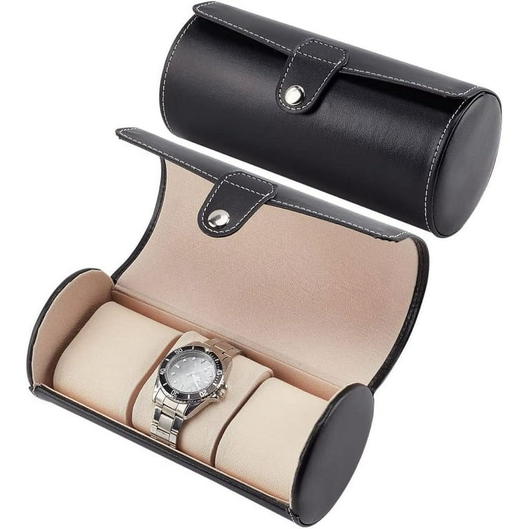 Watch Roll Travel Case slots Watch Display Storage Column PU