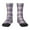 1 Black, variant on Purple Floral Gingham Check Plaid Pattern Children's Socks, Socks Gifts ,kids Crew Soft Cotton Socks , Moisture-Wicking, Durable, Ideal for Daily Wear & Sports