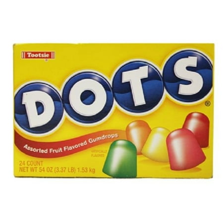 Dots Fruit Gum Drops Count 24 (2.25) - Sugar Candy / Grab Varieties & Flavors