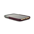 thumbnail image 4 of Dockem iPhone 11 Pro Max Luxe M2 Wallet Case; Built-in Metal Plate, 2 Card Holder Slots, Maroon/Grey, 4 of 9