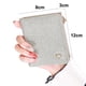 thumbnail image 2 of Cartera pequeña sencilla y fresca con cierre de cremallera y hebilla plegable para estudiantes, color gris, 2 of 5