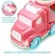 thumbnail image 2 of Juego de juguetes para autos portadores (5 en 1) con luces y sonidos Juguete rosa para niñas y niños pequeños Camión de transporte de doble capa accionado por fricción con vehículos de dibujos animado, 2 of 7