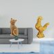 thumbnail image 2 of Estatua De Gato, Figura Decorativa De Resina, Escultura Animal Para Entrada, Estantería, Sala De Estar, Dormitorio, Decoración Feng Shui De Gallina, Estatua De Gallo, Escultura De Gallo Para, 2 of 8