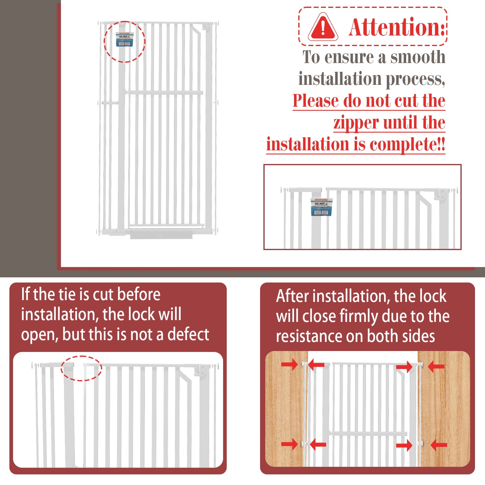 GLAF 63" Extra Tall Cat Gate - 30-37.8" Wide Extendable Cat Barrier for Doorway - Pressure Mounted Cat gate for Doorway - Auto Close Extra Tall Pet Gate - 63 inch Tall pet gate