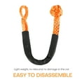 thumbnail image 3 of 2pcs 1/2" X 22" Soft Shackle Rope Synthetic Tow Recovery Black Strap 38000LBS, 3 of 8