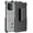 Gray, variant on Case with Clip for Motorola Edge Plus (2023), Nakedcellphone Rugged Shield Protective Cover and [Rotating Ratchet] Belt Clip Holster for Moto Edge+ 5G - Black