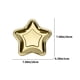 thumbnail image 2 of Plato en forma de estrella asimétrica dorada - Disponible desechable para decoración de mesa de Año Nuevo y Navidad, 2 of 6