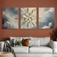 thumbnail image 5 of Festive Snowman Christmas Canvas Art Set Snowflake Wall Decor, Perfect For Living Room, Balcony, Bedroom - Ideal Holiday Gift(Wrapped Canvas) 12*16inch*3pcs, 5 of 6