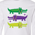 thumbnail image 4 of Inktastic Mardi Gras Holiday Alligators Long Sleeve Youth T-Shirt, 4 of 5