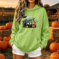 thumbnail image 2 of Enjoytime Womens Hoodies Halloween Cute Pumpkin Graphic Long Sleeve Pullover Hoodie Lightweight Casual Spooky Season Sweatshirts, 2 of 5