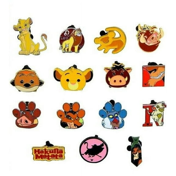 Lion King Themed 5 Disney Park Trading Pins Set ~ Randomly Assorted ~ Brand New
