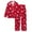 Red, variant on Hpapadks Pajama Sets for Women Valentine's Day Full Hearts Printed Loose Fit Long Sleeve Button Down Shirt Pant Set Women Pjs Black L