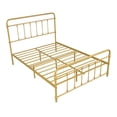 thumbnail image 6 of YOFE Full Size Platform Bed Frame, Heavy Duty Metal Platform Bed with Slats Support & Center Support Legs, Platform Bed with Steel Headboard and Footboard, Simplistic and Modern, Yellow, D84, 6 of 12