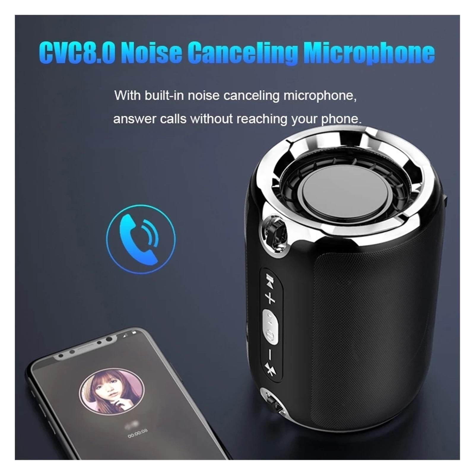 Portable Small Bluetooth-Compatible Speaker With FM Radio Bass Music Stereo Subwoofer Soundbox For Computer Phones