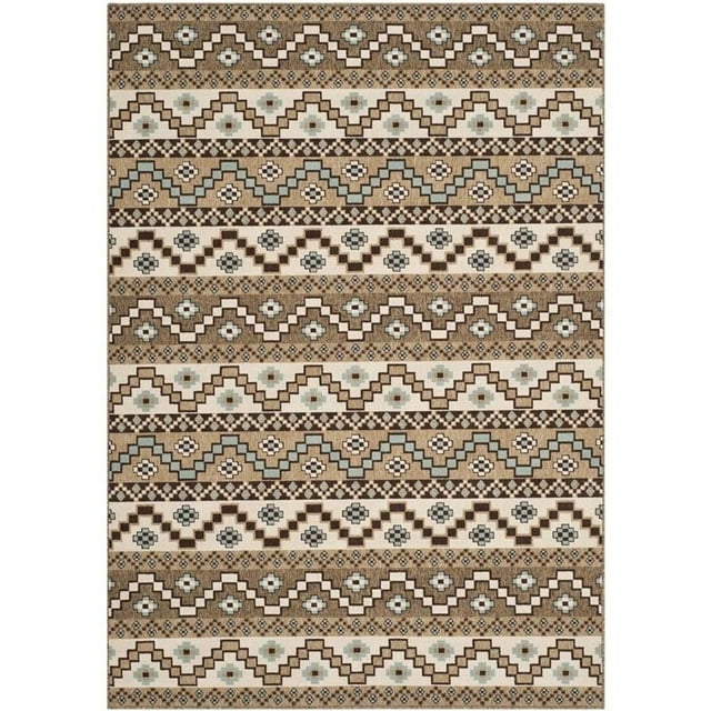 Safavieh Veranda Creme Indoor Outdoor Rug - 4' x 5'7"