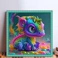 thumbnail image 2 of Hilo Algodón Bordado Punto Cruz Pterosaurio Colorido Con 11CT 40x40cm, 2 of 9