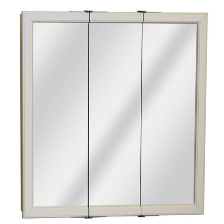 Zenith W30 29 63 X 25 75 X 4 5 White Tri View Medicine Cabinet