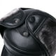 thumbnail image 3 of Gorro de piel de vaca 100% auténtica para hombre, gorro de invierno cálido para exteriores con protección para las orejas, gorro de cuero genuino para invierno con forro cálido (marrón oscuro) XL {57-, 3 of 5