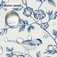 thumbnail image 5 of Oval Tablecloth -54x72 Inch, Waterproof Tablecover for Oval Tables 54 x 72,Vintage Hand Drawn Floral Birds Design Table Cloth Perfect for Kitchen Dinner Restaurant Outdoor, 5 of 6