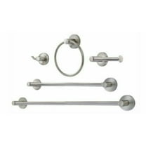 Sheffield Home 5-Piece Bathroom Accessory Set in Brushed Nickel Finish