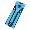 thumbnail image 2 of Conjunto de Tirantes y Pajarita Yinane Para hombre azul, 2 of 8