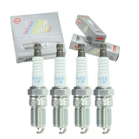 4 pc NGK Laser Iridium Spark Plugs compatible with Ford Focus 2.0L 2.3L L4 2003-2010