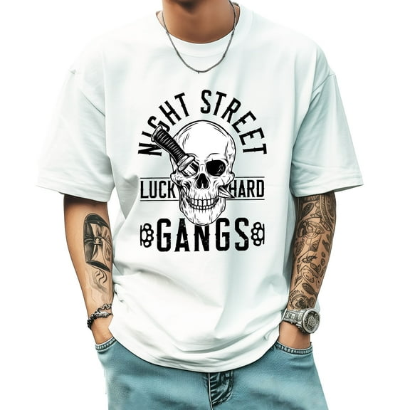 Graphic Tees for Men Summer New Print Casual Tee Fashion Trend Sports Shirt Select