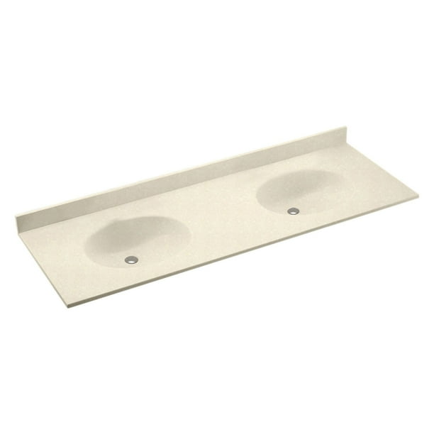 Swanstone 73w X 22 5d In Chesapeake Solid Surface Double Sink Vanity Top Com Swanstone 73w X 22 5d In Chesapeake, Double Sink Vanity Top 73 Inch
