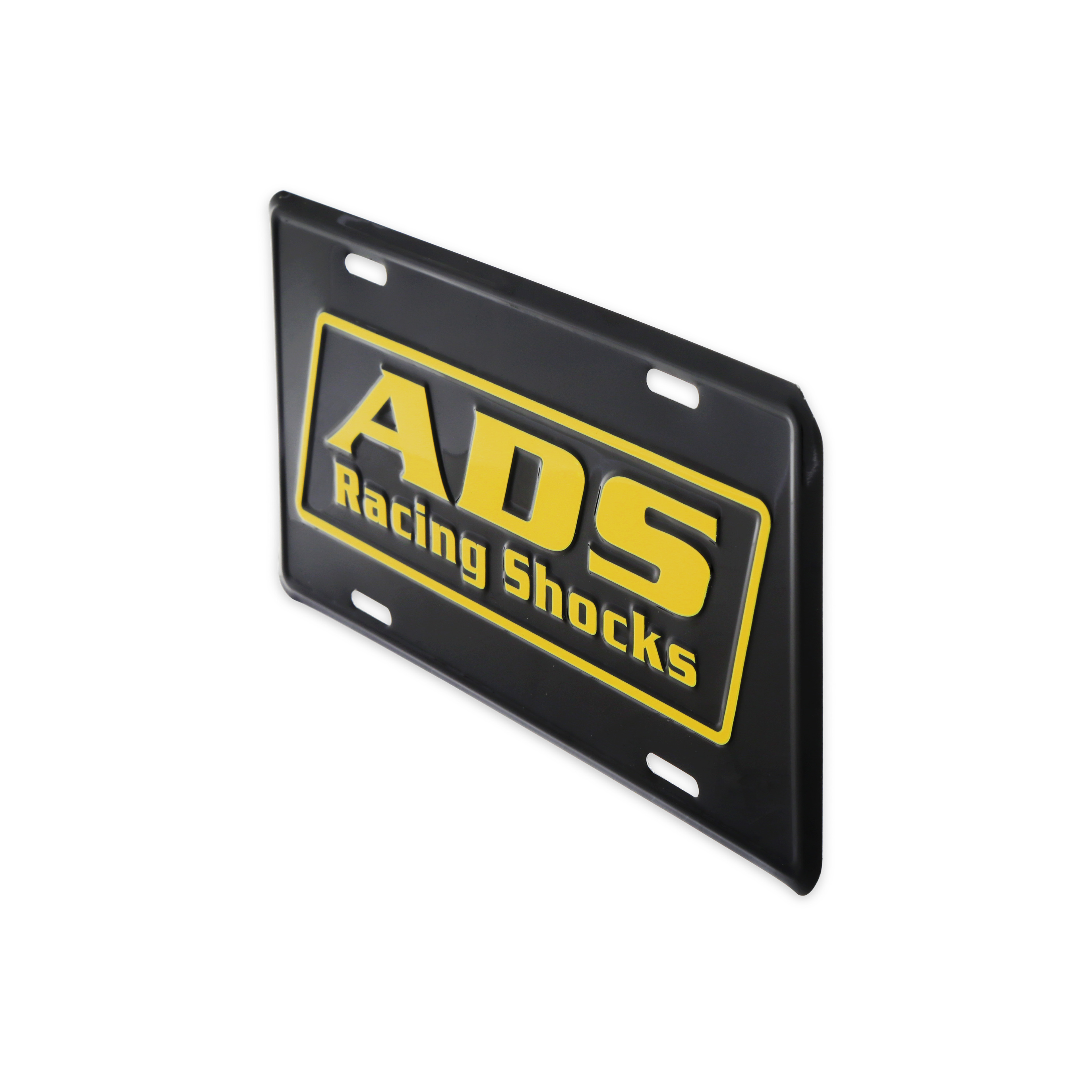 ADS Racing Shocks 36-576 License Plate - Black/Yellow