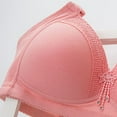 thumbnail image 5 of Fiaer Push up Bras for Women Support No Underwire Lace Adjustable Straps Comfort Bra for All Seasons Pink 38, 5 of 9