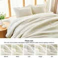 thumbnail image 4 of Hitime Ultra Soft Beige Twin Size Comforter Set 3 Pieces Gentle Down Alternative Bedding 1 Lightweight Comforter and 2 Pillowcases, 4 of 9
