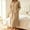 Khaki, variant on BRGZLK Womens Zipper Robe Trendy Stand Collar Long Sleeves Soft Bathrobe Full Length Housecoat Solid Color Soft Stretch Bath Robe with Pockets for Morning Night Wear Green M