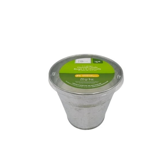 Mainstays 5 in Citronella Bucket Candle – Galvanized