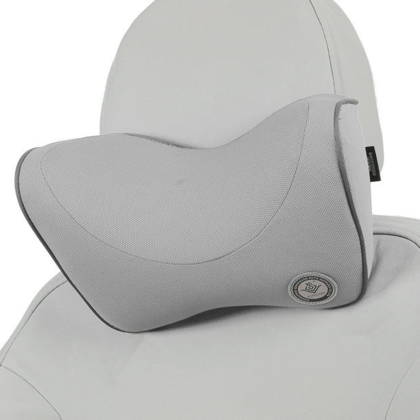 Almohada para reposacabezas de automóvil Unique Bargains, soporte para cuello ergonómico y cómodo, poliéster y espuma de memoria, ancho ajustable, gris, 1 Pcs para conducción y viajes