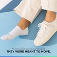 thumbnail image 2 of Feetures Elite Light Cushion Invisible Socks - Anti-Slip Sport Sock Liner with Targeted Compression - White, S (1 Pair), 2 of 8