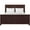 Espresso, variant on Camden Isle Caroline Platform Bed | Paneled Headboard | Queen, Black