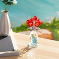 thumbnail image 5 of Red Crystal Rose Bouquet Figurines Gifts for Her Women Anniversary Birthday Valentine's Day Presents for Girlfriend Wife Romantic Rose Bouquet Floral for Home Decor, 5 of 12