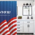 thumbnail image 4 of 2DXuixsh Shower Curtain for Bathroom Independence Day Resistant Mildew Shower Curtain Retro Decorative Bath Curtain Excluding Poles 71 X 71 Inch Shower Liners C, 4 of 8