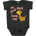 thumbnail image 3 of Inktastic My Great Aunt Loves Me- Cute Giraffe Boys or Girls Baby Bodysuit, 3 of 5