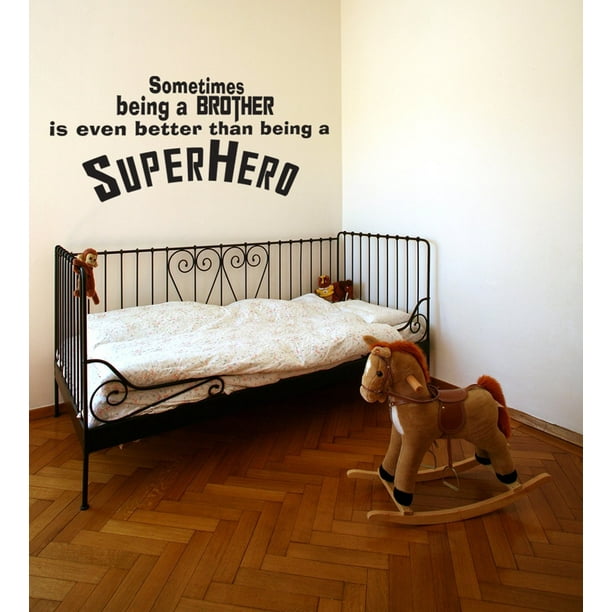 Superhero Brother Vinyl Wall Quote Decal Kids Room Decor ...