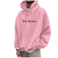 thumbnail image 4 of YaEYa Dear Person Behind Me Graphic Hoodies for Men Funny Novelty Pullover Sweatshirt Xmas Gifts Sincerely Yours Hoodie Pink XL, 4 of 7